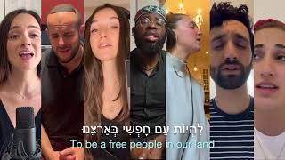 Hatikvahהתקווה Across the Globe  Acapella Israeli Anthem for Hope [upl. by Arammat]