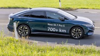 Volkswagen ID7 Pro S goes 794 km on a charge in realworld trial [upl. by Phylys]