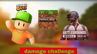 minecraft but IF I TAKE DAMAGE AND MY GAMR CHANGE [upl. by Aseyt]