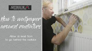 How to wallpaper around radiators [upl. by Eceinaj]