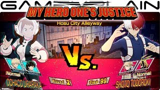 My Hero Ones Justice Gameplay  Uraraka VS Todoroki [upl. by Allimak96]