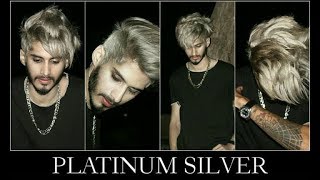 PLATINUM SILVER Hairstyles Hair Transformation 2018  HAIR COLOR AND HAIRCUT FOR MEN  Ratan Singh [upl. by Maroj64]