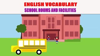 School Rooms and Facilities Vocabulary with Pictures Pronunciations and Definitions [upl. by Osber]