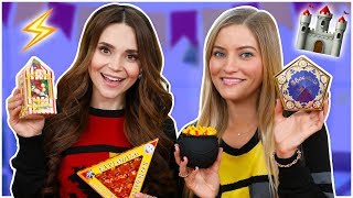 TRYING FUN HARRY POTTER CANDY w iJustine [upl. by Valera]