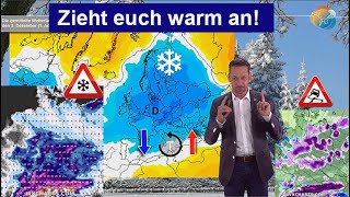 Zieht euch warm an Einwinterung in Etappen Aktuelle Kälte amp Wettervorhersage 2330112023 [upl. by Aierdna]