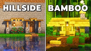 3 Simple Starter Bases for Survival Minecraft 19 [upl. by Ahseen]