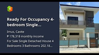 Ready For Occupancy 4bedroom Single Detached House For Sale in Imus Cavite [upl. by Caputto]