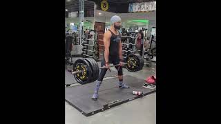 Beltless DL  405lbs x2  164lbs [upl. by Seiter602]