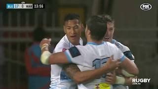 Folau becomes the top tryscorer in Super Rugby history [upl. by Aivilys]