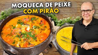 A MELHOR RECEITA DE MOQUECA DE PEIXE COM PIRÃO DO CHEF TAICO [upl. by Aneloaup]