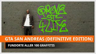 GTA San Andreas Alle 100 Graffitis Fundorte Belohnungen amp Karte [upl. by Meelak204]