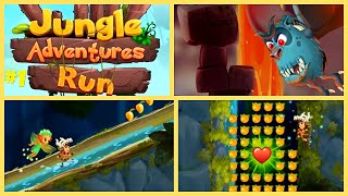 Jungle Adventures Run Cool running game Bat boss Бег и приключения в джунглях Гонки в джунглях [upl. by Eerahc]