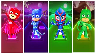 Team Pj Masks ll Owlette 🆚 Catboy 🆚 Night Ninja 🆚 Gekko 🎷 Tiles Hop EDM Rush [upl. by Ardel]