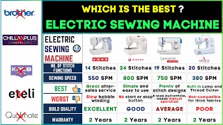 🧵 Best Sewing Machine in India 2024  Top Automatic Sewing Machines [upl. by Aicarg]