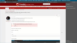 Firefox 131 enable vertical tabs with aboutconfig or userjs [upl. by Oramug]