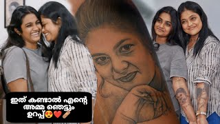 ഇത് കണ്ടാൽ എന്റെ അമ്മ ഞെട്ടും ഉറപ്പ്😍❤️‍🩹tattoo ink art potrait manjupillai travel ink [upl. by Einnod]