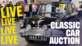 LIVE CLASSIC CAR AUCTION Day Two of Anglia Car Auctions April 2024 sale [upl. by Tjon648]