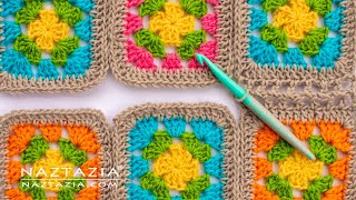 HOW to JOIN GRANNY SQUARES in CROCHET  5 Different Ways of Connecting by Naztazia [upl. by Eednak]