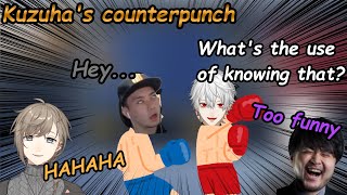 NijisanjiEng sub Kuzuha counterpunches hard KuzuhaKanaeReidHalChroNoiR [upl. by Lasser]