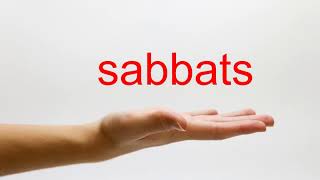 How to Pronounce sabbats  American English [upl. by Ldnek]