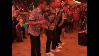 Arnold Schwarzenegger and Sylvester Stallone dancing Birthday Party 70 years [upl. by Larisa]