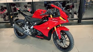 Yamaha R15 v4 2023 Red Colour New Model 2023 Full Detailed Review  Best Racing Sports Bike 🔥❤️ [upl. by Namas]