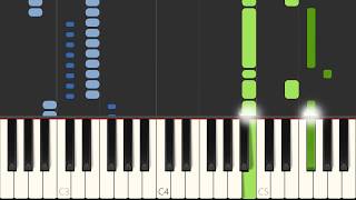 Kodaline  Say Something Piano Accompaniment  Voice Sheet Music Synthesia Preview  E Major [upl. by Cher]