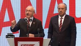 CHP Cumhurbaşkanı adayı olarak Muharrem İnceyi gösterdi [upl. by Nwahshar322]