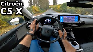 2022 Citroën C5 X PHEV  POV test drive [upl. by Froehlich]