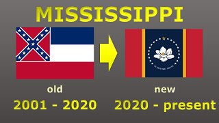 Top 16 most recent flag changes of the US States [upl. by Junno]