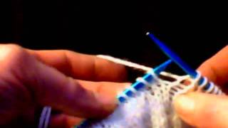 Easiest Knit Stitch Ever and k2tog [upl. by Annaerda]