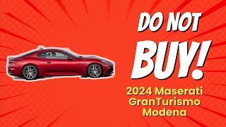 🚗 2024 Maserati GranTurismo Modena  10 Shocking Reasons Not to Buy [upl. by Ariela150]