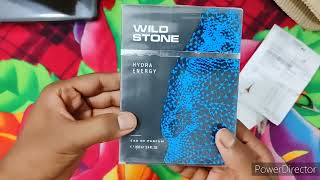 Wild Stone Hydra Energy Perfume Unboxing And Review [upl. by Annabell893]