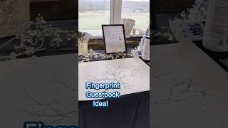 Awesome fingerprint wedding guestbook idea shorts [upl. by Enoval292]