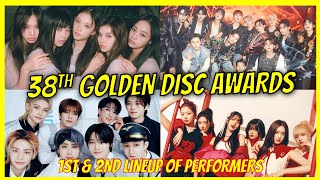 38th Golden Disc Awards 1st and 2nd Lineup of Performers [upl. by Saxon]