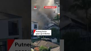 House explodes into flames at Putney Sydney [upl. by Halihs197]