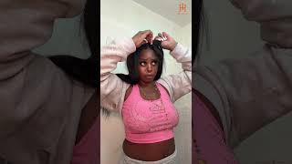 Relaxed Yaki Wig w Vpart design for beginners ILIKEHAIR [upl. by Ramedlaw]