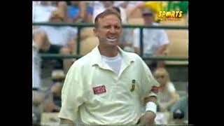 Allan Donald hostile spell to the Waugh brothers 2nd test SCG 199798  robelinda [upl. by Vince]