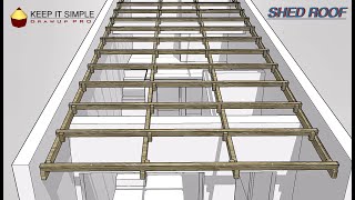 LOFT HOUSE SHED ROOF  DESIGN AND ESTIMATE in WOODEN RAFTER [upl. by Ariait559]