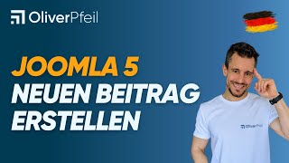 Joomla 5 Neuen Beitrag erstellen 🇩🇪 [upl. by Nivahb]