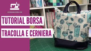 Come cucire una borsa con tracolla e cerniera [upl. by Starinsky]