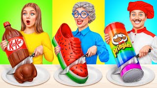 Me vs Grandma Cooking Challenge  Amazing Kitchen Recipes by Multi DO Smile [upl. by Deadman]