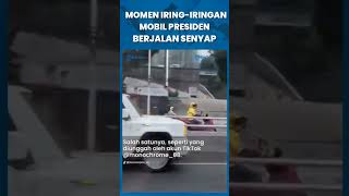 Momen Iringiringan Mobil Presiden Prabowo Subianto B we Berjalan Senyap Tanpa Sirine Viral Dimedsos [upl. by Sisak266]