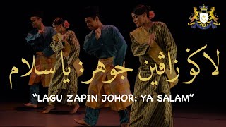 Lagu Zapin Melayu Johor  Ya Salam Gemilang Negeri  يا سلام ڬميلڠ نڬري  Lirik Tulisan Jawi [upl. by Enailuj]