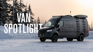 Van Spotlight Paramount  Outside Van 4WD MercedesBenz Sprinter 170 Van Conversion Tour [upl. by Swithin158]