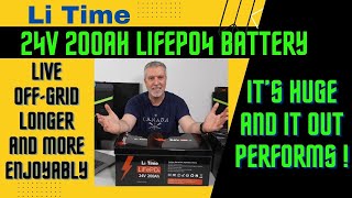 Massive Li Time 24V 200AH battery outperforms and is the perfect quotLiving Off Gridquot house bank option [upl. by Aral]