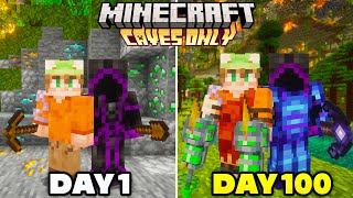 I Survived 100 Days in a CAVE ONLY World in Minecraft [upl. by Roede]