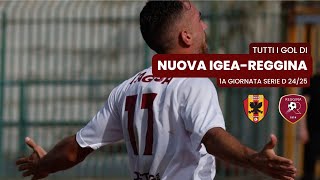 Tutti i gol di Nuova Igea Virtus 12 Reggina  1a Giornata Serie D 2425 [upl. by Meeharb622]