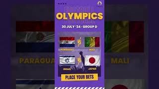 Olympics Football  Mali vs Paraguay amp Israel vs Japan Paris2024 Paris winner soccer game [upl. by Morna832]