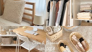 SUB clean and organize my room with me 🛏  IKEA ıtems 🏷 [upl. by Marabelle]